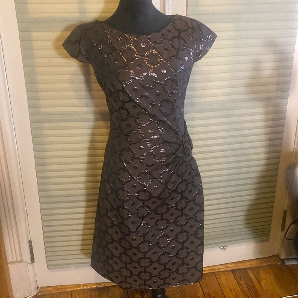 Petrovitch & Robinson Dress, Brown, Size 40 (US‎ 8).